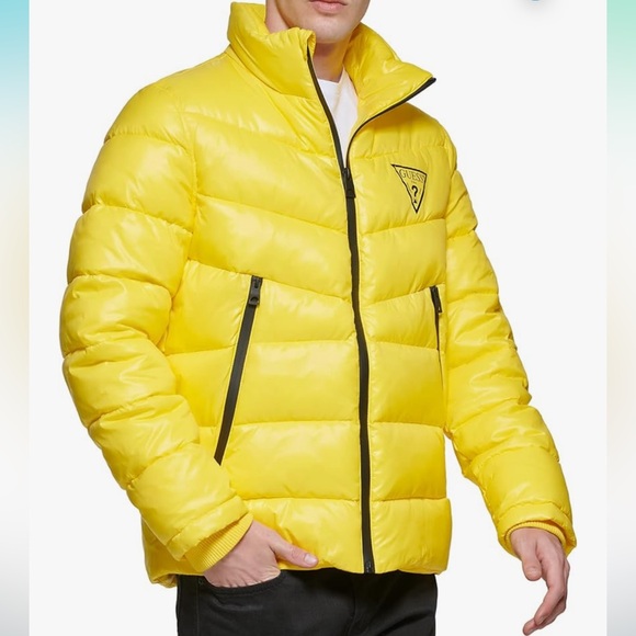 GUESS Men's Mid-Weight Puffer Jacket - Picture 1 of 10